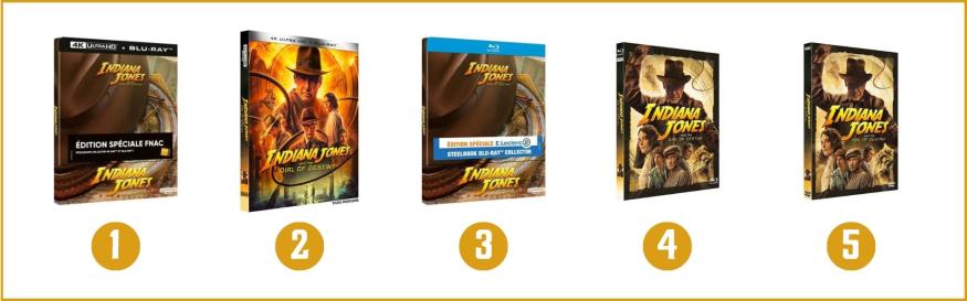 Indiana Jones et le cadran de la destin&eacute;e DVD&nbsp; Blu-ray 4K UHD FNAC Leclerc