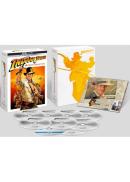 Indiana Jones Coffret 4K Ultra HD + Blu-ray -  édition limitée + Poster mappemonde Indiana Jones