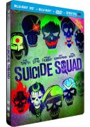 Suicide Squad Blu-ray 3D + 2D + 2D Extended Edition + DVD + Copie digitale UltraViolet - Boîtier SteelBook
