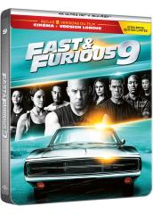 Fast & Furious 9 Édition limitée boîtier SteelBook - 4K Ultra HD + Blu-ray - Film en version cinéma et version longue