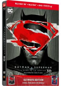 Man of Steel Batman v Superman : L'aube de la justice Édition spéciale FNAC - SteelBook Ultimate Édition - Blu-ray 3D + Blu-ray + DVD + Copie digitale + Bande originale