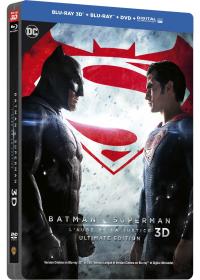 Man of Steel Batman v Superman : L'aube de la justice SteelBook Ultimate Édition - Blu-ray 3D + Blu-ray + DVD + Copie digitale