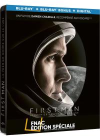 First Man - Le Premier Homme sur la Lune Édition Spéciale Fnac - Boîtier SteelBook - Blu-ray + Blu-ray bonus + Digital