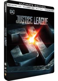 Justice League 4K Ultra HD + Blu-ray 3D + Blu-ray + Digital HD - Édition boîtier SteelBook