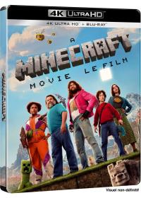 Minecraft, le film 4K Ultra HD + Blu-ray - Boîtier SteelBook limité