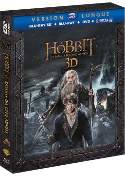 Le Hobbit : La Bataille des cinq armées Version longue - Blu-ray 3D + Blu-ray + DVD + Copie digitale