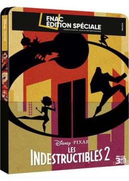 Les Indestructibles 2 Édition Limitée exclusive FNAC - Boîtier SteelBook Blu-ray 3D + Blu-ray 2D + Blu-ray bonus + Livret