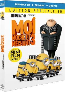 Moi, Moche et Méchant 3 Édition spéciale 3D - Blu-ray 3D + Blu-ray + Digital