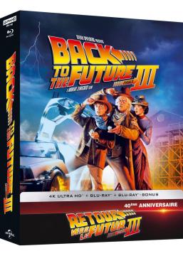 Retour vers le futur III &Eacute;dition collector limit&eacute;e - 4K Ultra HD + Blu-ray + Blu-ray bonus + goodies - Bo&icirc;tier SteelBook