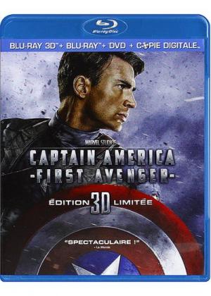 Captain America : First Avenger Blu-Ray 3D + Blu-Ray 2D + DVD + Copie digitale