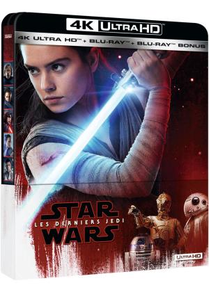 Episode VIII : Les Derniers Jedi 4K Ultra HD + Blu-ray + Blu-ray bonus - Édition boîtier SteelBook