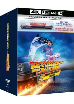 Retour vers le futur Coffret Edition 35ème anniversaire -  édition limitée "Hoverboard" - Steelbook 4K Ultra HD + Blu-ray + Hoverboard en lévitation